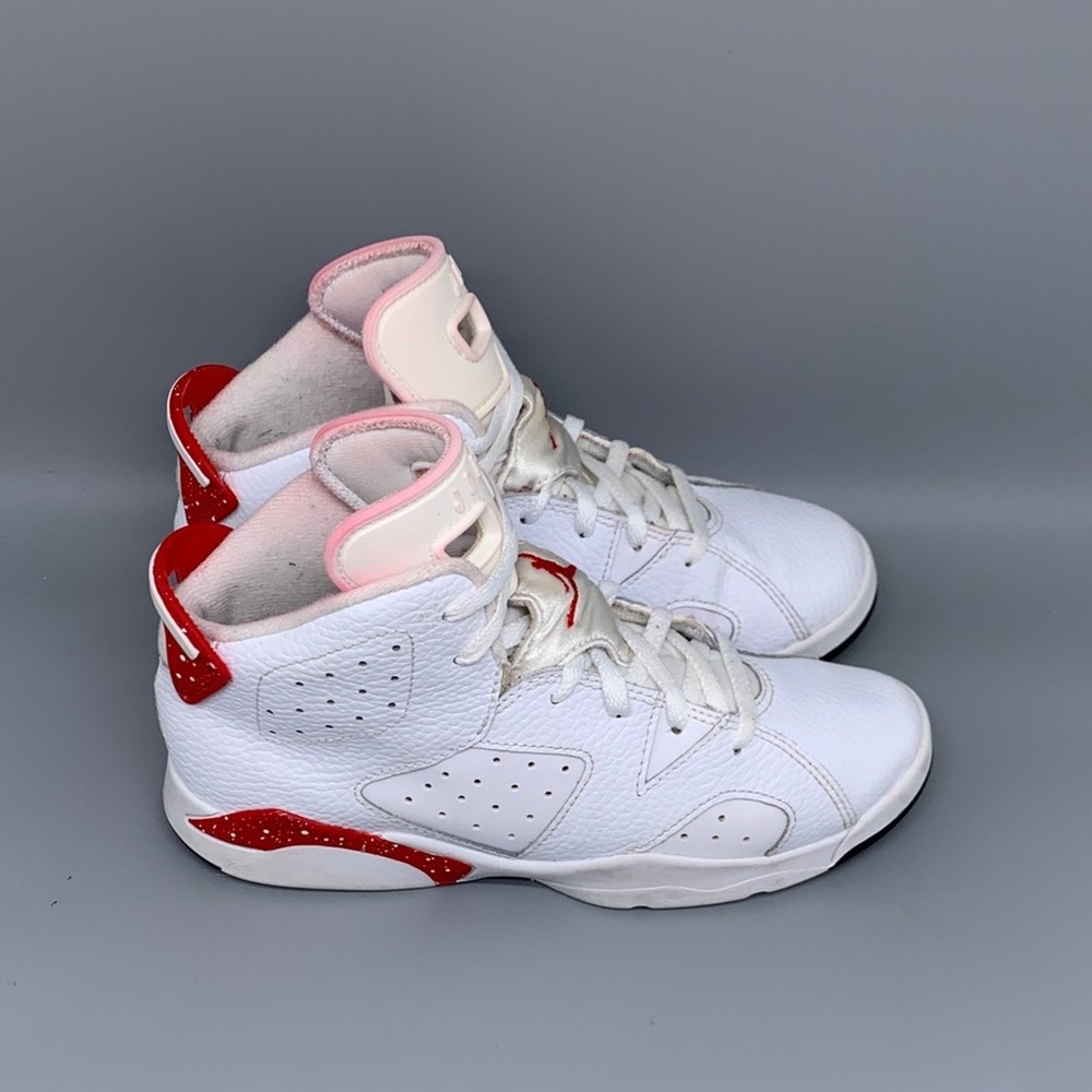 Jordan 6 Retro Red Oreo DV3605-162 Kids Size 3Y White Red Shoes